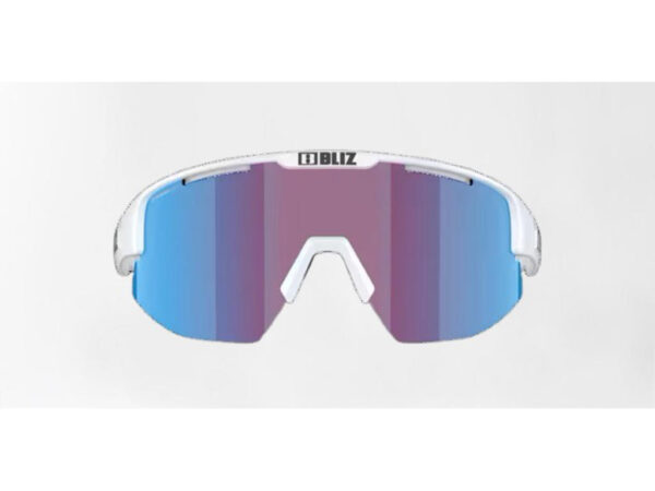 Bliz Matrix Small (30) cykelbriller rose/violet mirror blue lens mat hvid