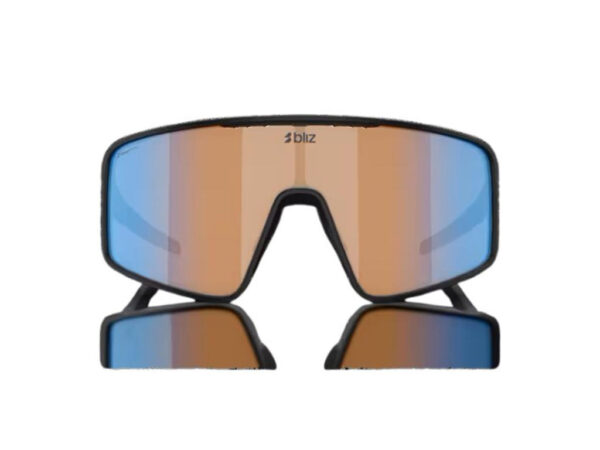 Bliz P001 XL (42) cykelbriller coral/orange mirror blue lens matte black