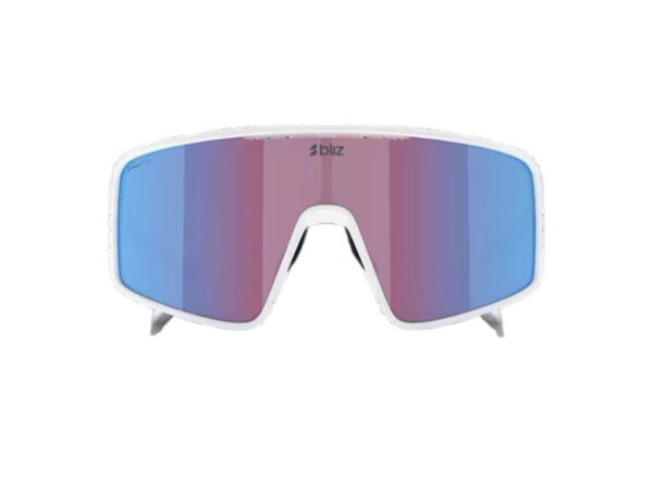 Bliz P001 XL (42) cykelbriller rose/violet mirror blue lens matte white