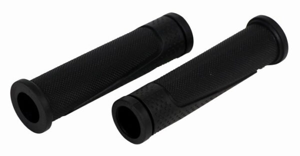 Dresco Cykelhåndtag Smooth Grip – 12,8 cm, Blødt Gummi – Sort
