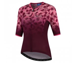 Rogelli Animal Jersey til Kvinder - Bordeaux/Pink