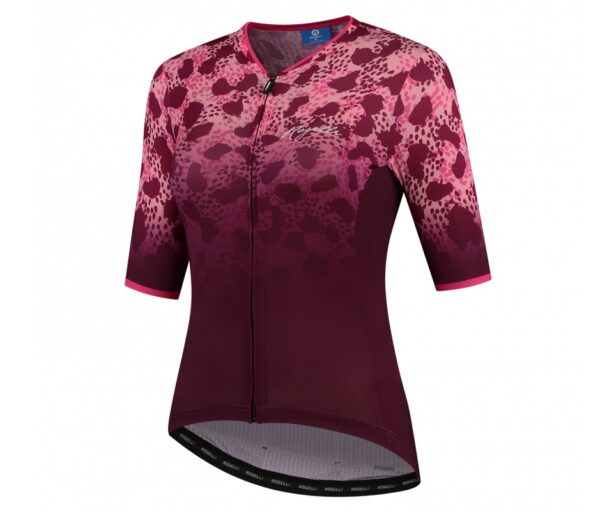 Rogelli Animal Jersey til Kvinder - Bordeaux/Pink