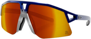 KOO Hype Red Bull - BORA Cykelbriller - Blue Silver - Light Red Mirror Lens