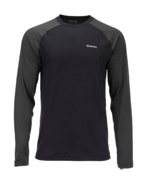 Simms Lightweight Baselayer Lang Undertrøje - Black-XXL