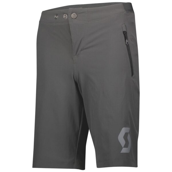 SCOTT Trail 10 Loose Fit Shorts med Indlæg Mørkegrå til Junior