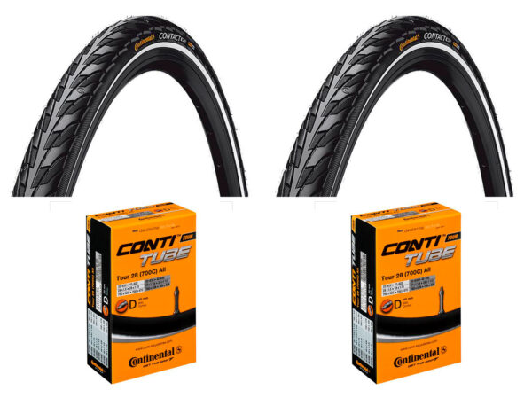 Continental Contact hverdagsdæk700 x 45C reflekskant sampak dunlop ventil