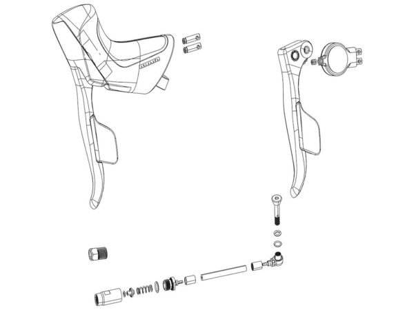 SRAM Rival AXS E1 venstre ED exchange kit til skifte- og bremsegreb