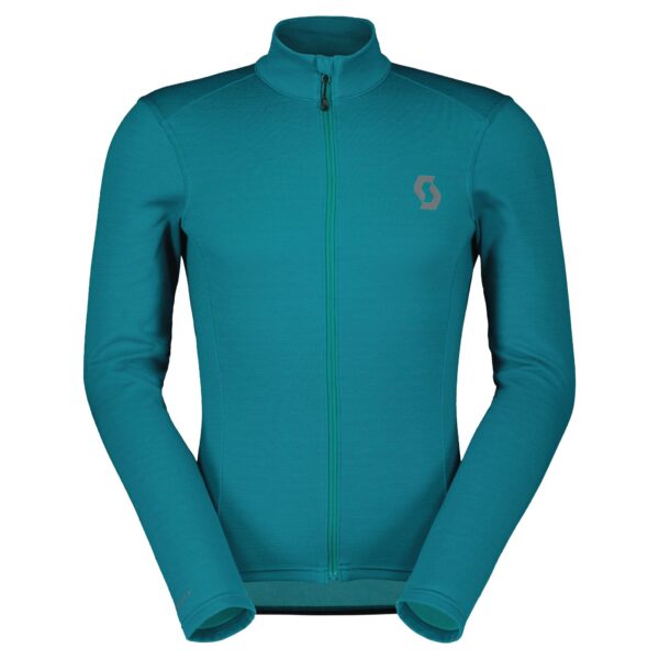 SCOTT Gravel Merino Warm Langærmet Jersey Turkis