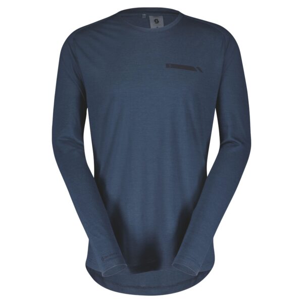 Scott Defined Merino Long-sleeve Trøje Metal Blå