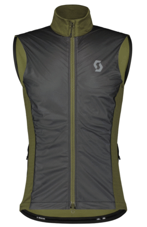 Scott Gravel Warm Merino Vest Sort-Grøn