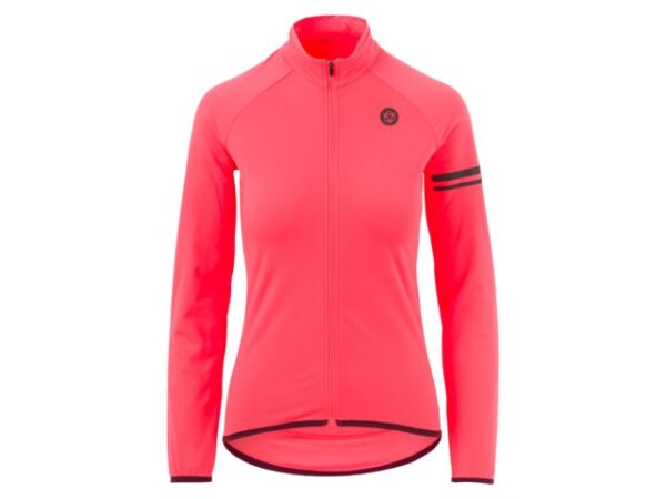 AGU Essential Thermo Langærmet Cykeltrøje Til Kvinder Neon Coral
