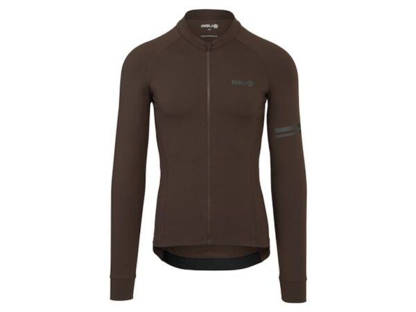 AGU Performance langærmet cykeltrøje Solid ground coffee herre