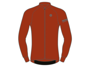 AGU Solid Performance langærmet cykeltrøje Peak Brown herre