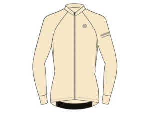 AGU Solid Performance langærmet cykeltrøje Peanut Cream dame