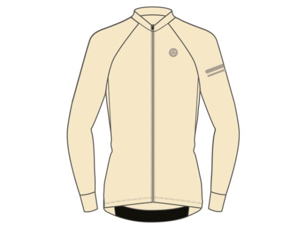 AGU Solid Performance langærmet cykeltrøje Peanut Cream dame