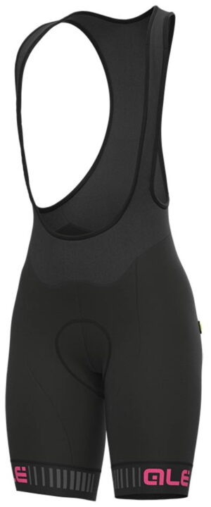 Alé Bibshorts Solid Traguardo Women, Sort/Pink (X-Small)