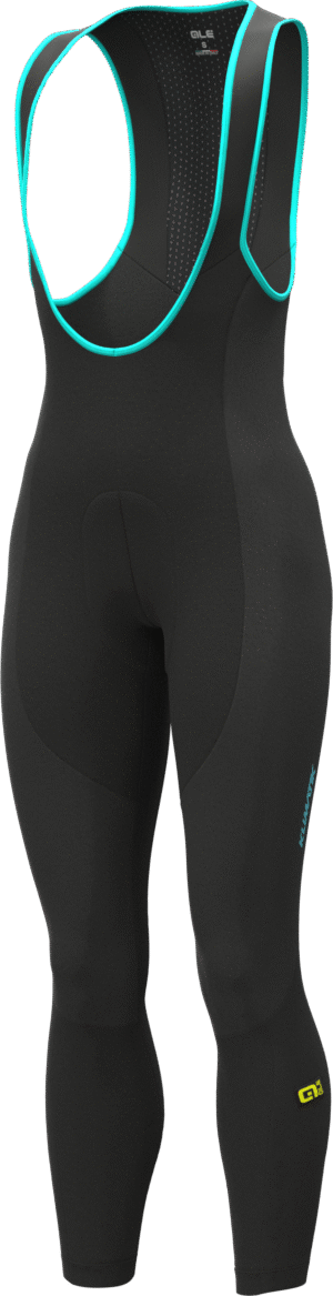 Alé Bibtights K-Wind Blizzard m/pad Dame - Sort