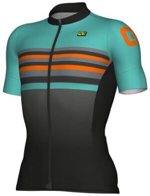 Alé Jersey Stripe Formula 1.0 - Turkis/Sort