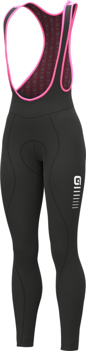 Alé Solid Essential Dame Vinter Bibtights - Sort/Pink