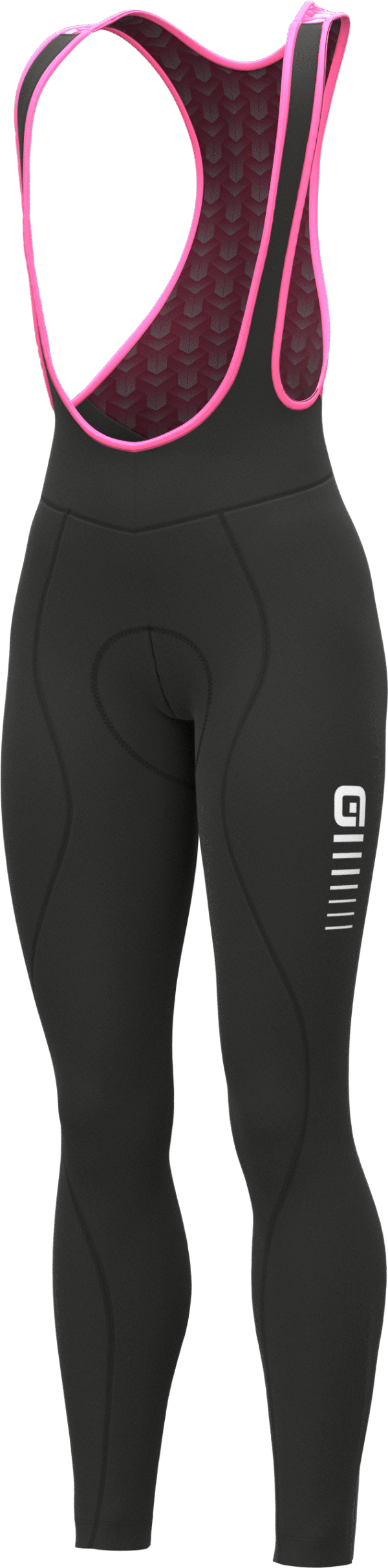 Alé Solid Essential Dame Vinter Bibtights - Sort/Pink