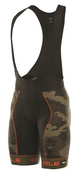 Alé Vinter Bibshorts Herre, Camo/Orange