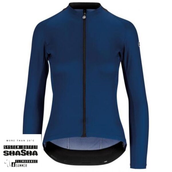 Assos Dame Cykeltrøje UMA GT Long Sleeve Jersey, Blå