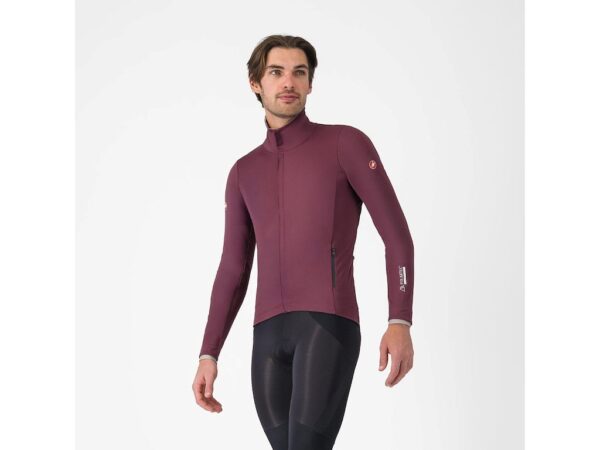 Castelli Alpha 150 cykeljakke deep bordeaux/clay herre