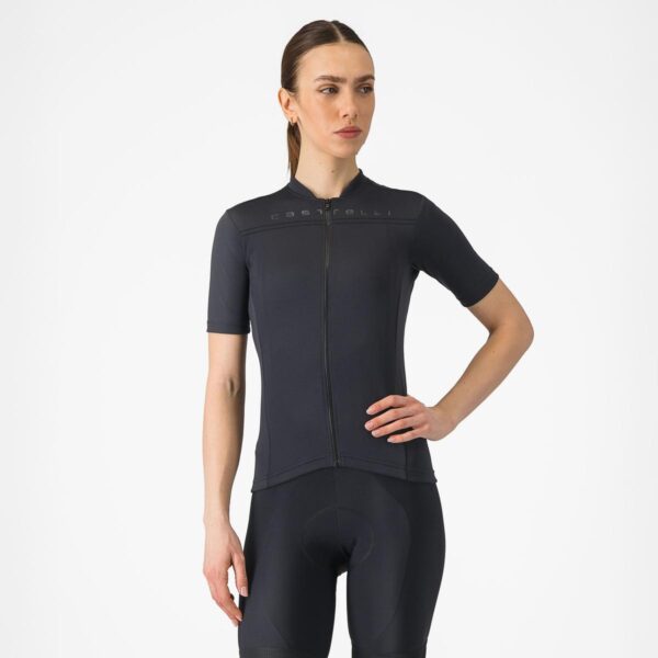 Castelli Anima 4 cykeltrøje light black dame