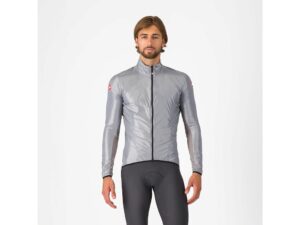 Castelli Aria Shell cykeljakke silver gray herre
