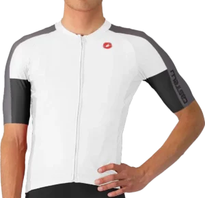 Castelli ENTRATA 6 Jersey - Ivory/Smoky Gray-Light
