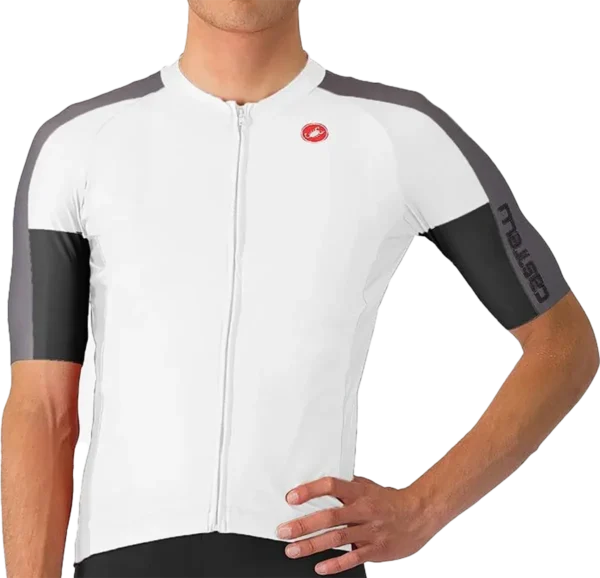 Castelli ENTRATA 6 Jersey - Ivory/Smoky Gray-Light