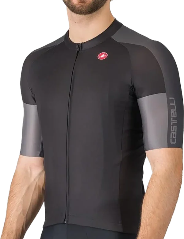 Castelli ENTRATA 6 Jersey - Light Black/Dark Gray-Smoky