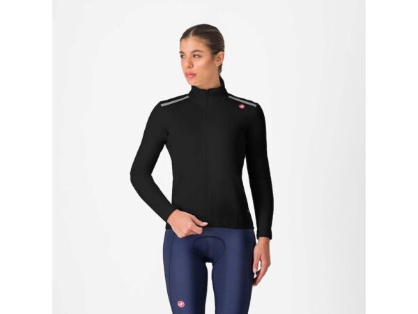 Castelli Espresso Air cykeljakke light black dame