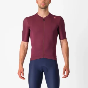 Castelli Espresso Jersey i Deep Bordeaux/Silver Moon