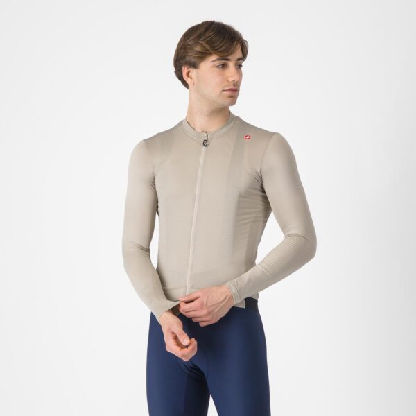 Castelli Espresso LS langærmet cykeltrøje clay/sort herre