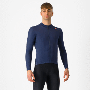 Castelli Espresso Thermal cykeltrøje Belgian Blue herre