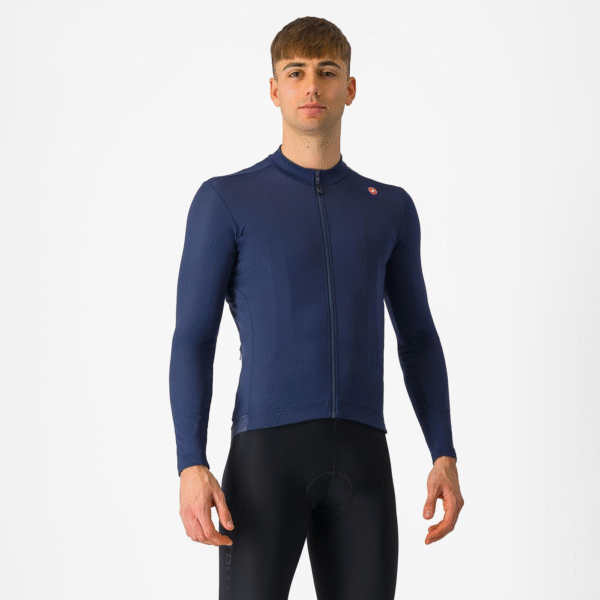 Castelli Espresso Thermal cykeltrøje Belgian Blue herre