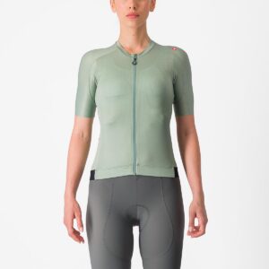 Castelli Espresso W Jersey til Kvinder i Defender Green/Deep Green