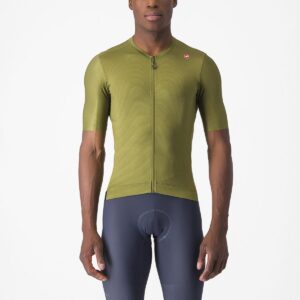 Castelli Espresso cykeltrøje sage/electric lime herre