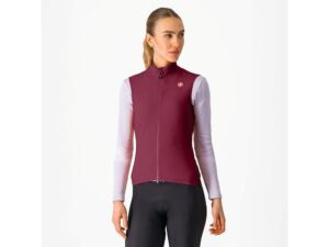 Castelli Espresso cykelvest deep bordeaux dame