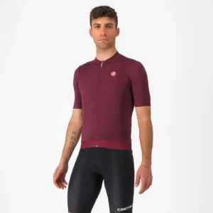Castelli Essenza kortærmet cykeltrøje Bordeaux herre