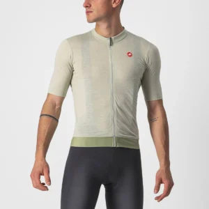 Castelli Essenza kortærmet cykeltrøje Dessert Green herre