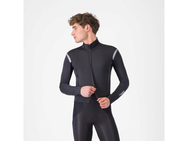 Castelli Perfetto RoS 3 cykeljakke light black/silver reflex herre