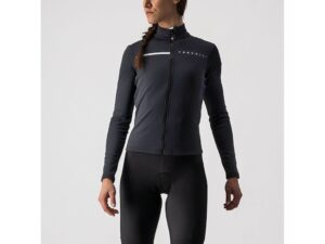 Castelli Sinergia 2 FZ langærmet cykeltrøje light black/dark gray dame
