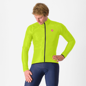 Castelli Squall Shell vandtæt cykeljakke lime/sort herre