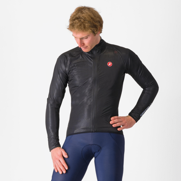 Castelli Squall Shell vandtæt cykeljakke sort/grå herre