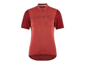 Craft Endur Logo kortærmet cykeltrøje Astro/Rhubarb dame
