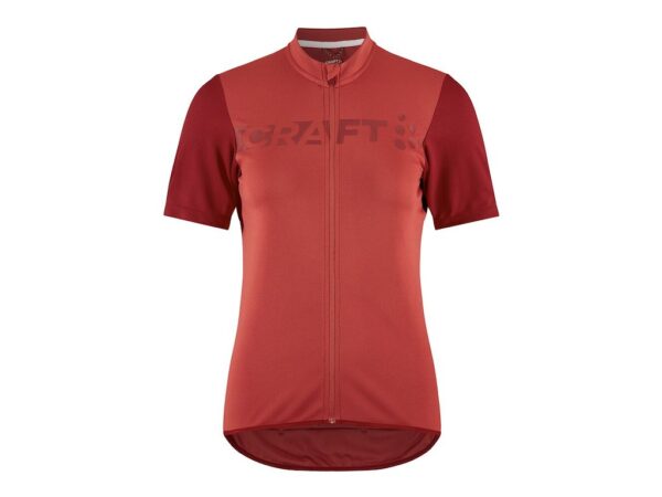 Craft Endur Logo kortærmet cykeltrøje Astro/Rhubarb dame
