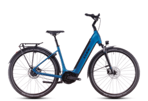 Cube SUPREME HYBRID DELUXE ONE 625 electricblue´n´black Remtræk-50 cm