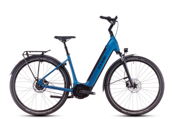 Cube SUPREME HYBRID DELUXE ONE 625 electricblue´n´black Remtræk-50 cm